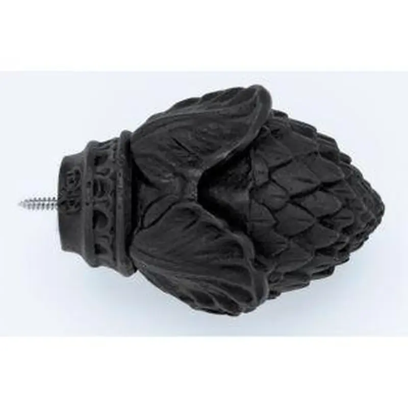 Pine Cone Finial With Plug - 770 - Black