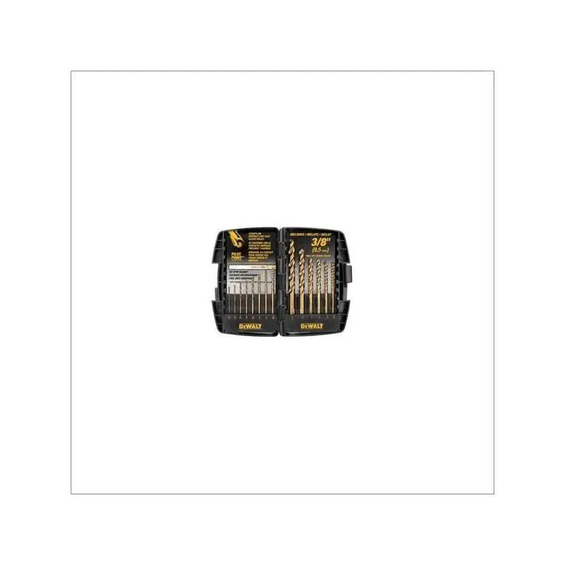 DW1263 14-Pc. Cobalt Pilot Point Drill Bit Set up to 3/8"