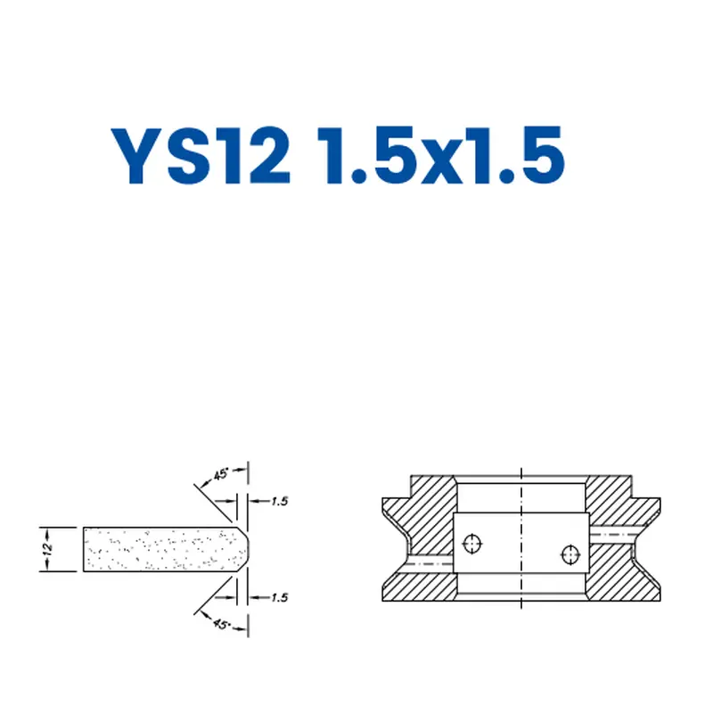YS12 1.5x1.5(12mm Double Chamfer 1.5x1.5)EHS Kit (All materials high speed) / 1