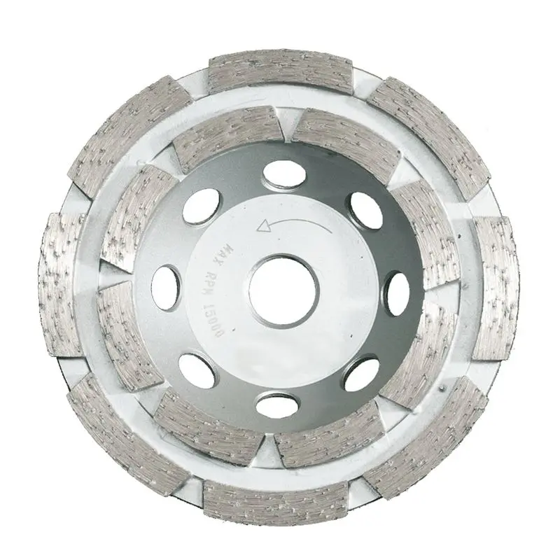 Husqvarna 585327119 4 in Segmented Vari-Grind Double Row Diamond Cup Wheel