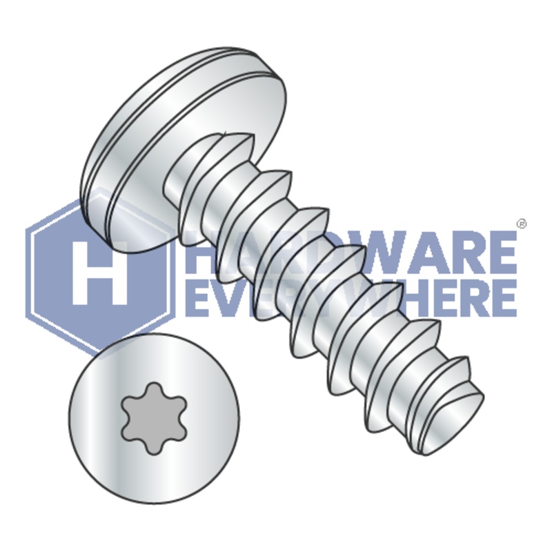 1/4-10 X 1/2 Thread Forming Screws / Torx / Pan Head / Steel / Zinc / Plastite (Blunt Tip) Alternate 48-2