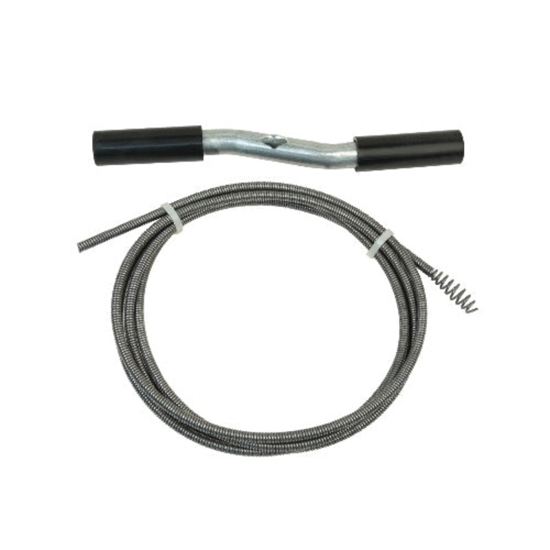 COBRA TOOLS 10100 Cable Drain Pipe Auger with Speed-Grip Handle, 9.84 in OAL, 2.17 in OAW, Steel, Stainless Steel