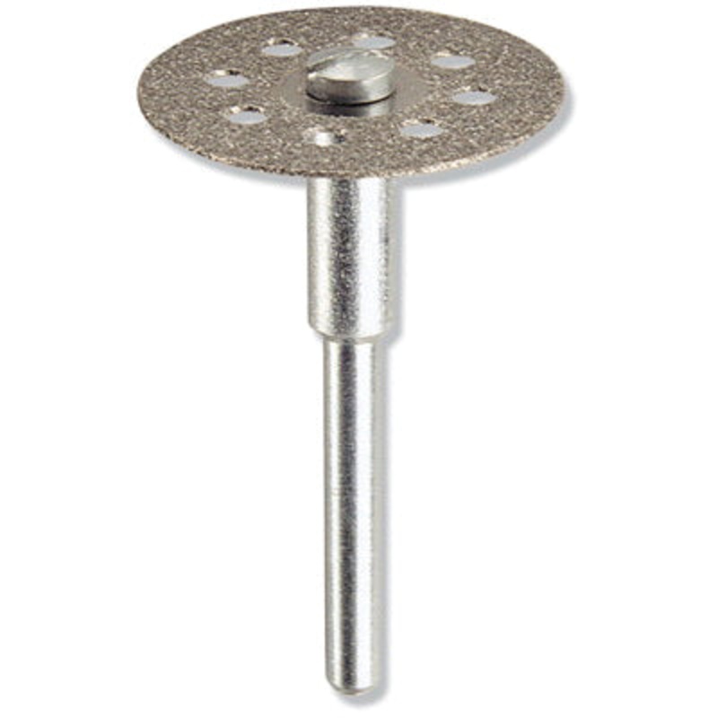 DREMEL 545 Multi-Purpose Cutting Wheel, 7/8 in Dia, 0.023 in Thick, 1/8 in Arbor, Fine Grit, Diamond Abrasive