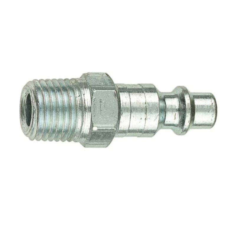 Forney Industrial/Milton 75234 Air Plug, 1/4 in MNPT x 1/4 in MNPT, Steel