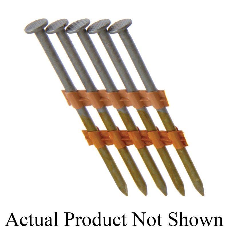Grip-Rite GR08R1M Strip Nail, 2-3/8 in L, 21d Penny, Round Head, Steel, Coated