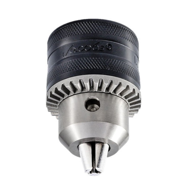 Jacobs Multi-Craft Series 30602 Drill Chuck With Chuck Key, Keyed Chuck, 1/16 to 1/2 in Capacity, 1/2-20 Mounting, HSS