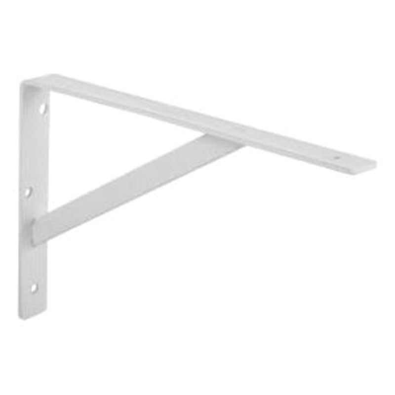 KV 208 WH 300 Super-Duty Ultimate L-Bracket, 1-3/16 in W, 8 in H, Cold Rolled Steel, White, Wall Mounting