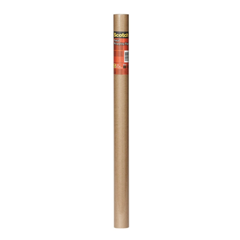 Scotch 7901 Postal Wrap Kraft Paper, 30 in W, 30 ft L
