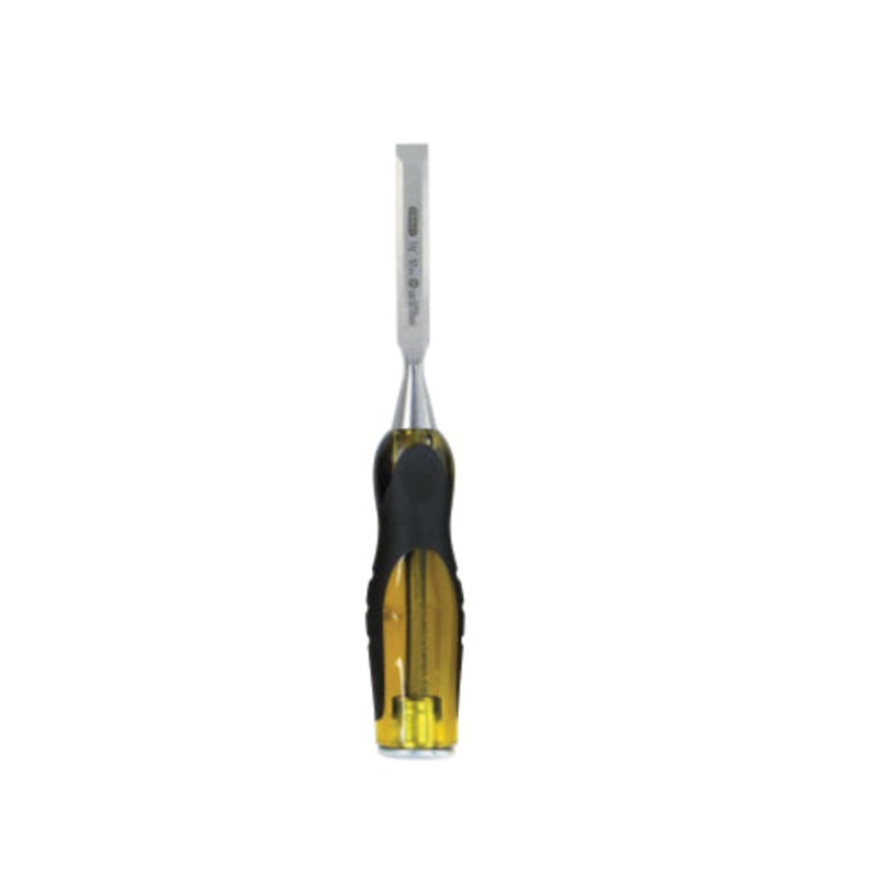 STANLEY FATMAX Thru-Tang 16975 Short Blade Wood Chisel, 1/2 in Tip, High Carbon Alloy Steel Tip, 9 in OAL