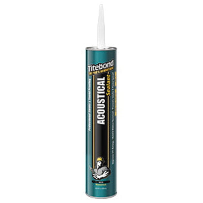 Titebond Acoustical 2892 Acoustical Smoke and Sound Sealant, Paste, White, 28 oz, Cartridge
